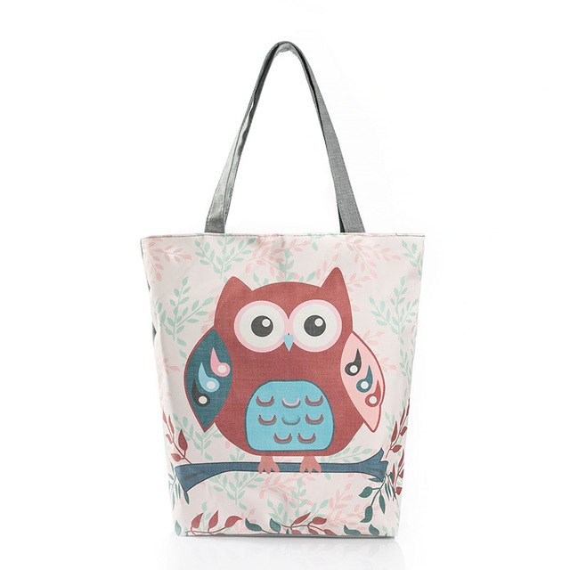 Owl Canvas Tote Bag