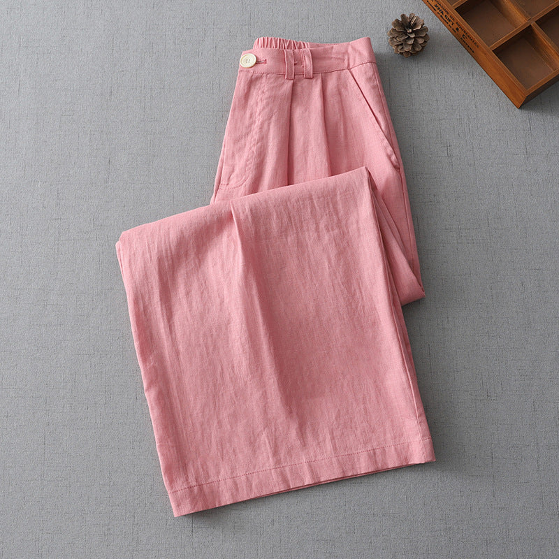 Linen Wide Leg Pants
