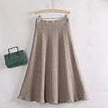 Knitted Pleated A Line Skirt