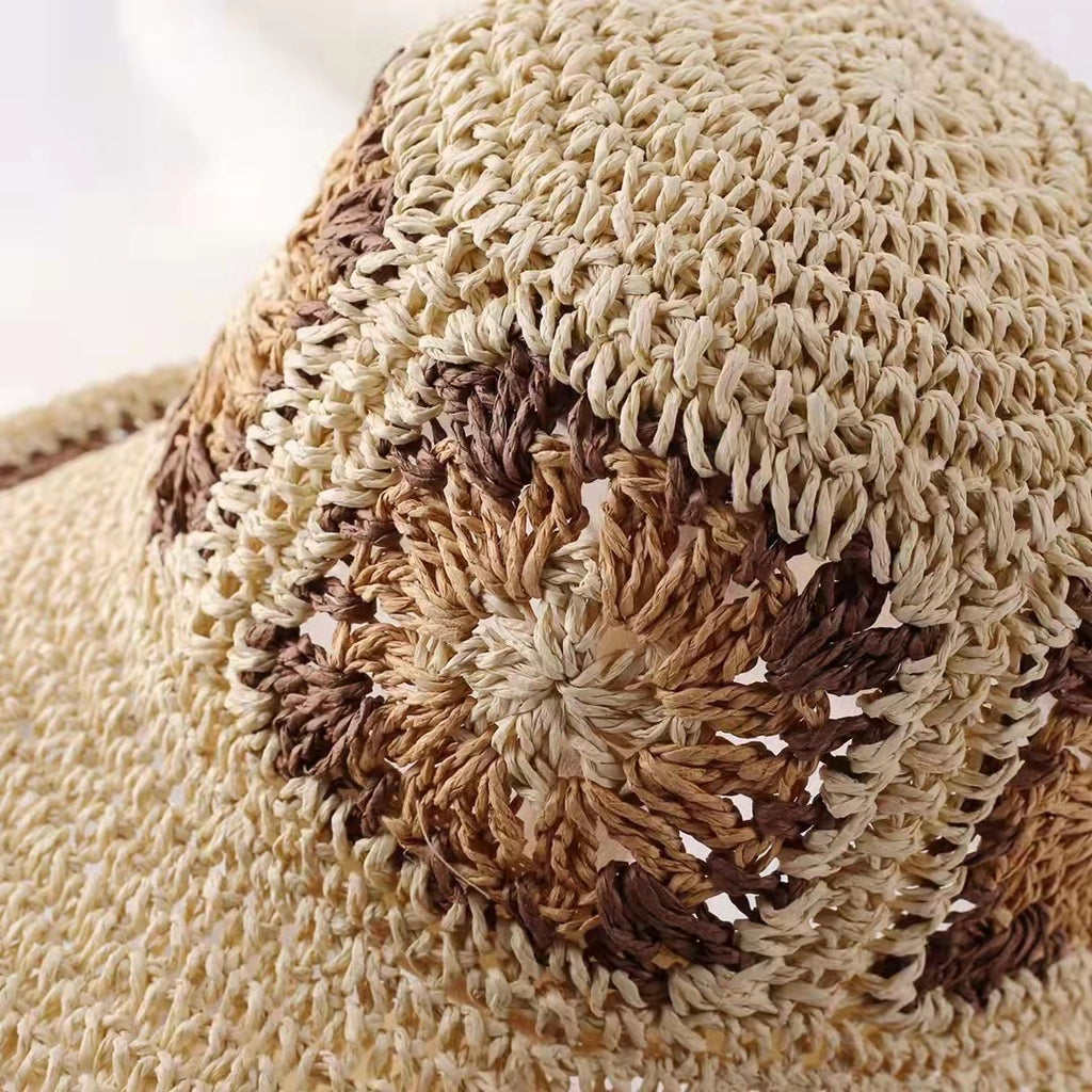 Crochet Straw Bucket Hat