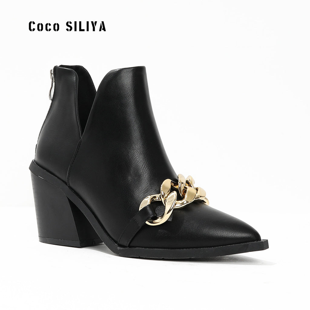 Thick Heel Chelsea Boots