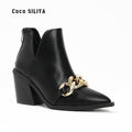 Thick Heel Chelsea Boots