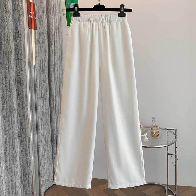 Relaxed Cotton Linen Wide Leg Pants