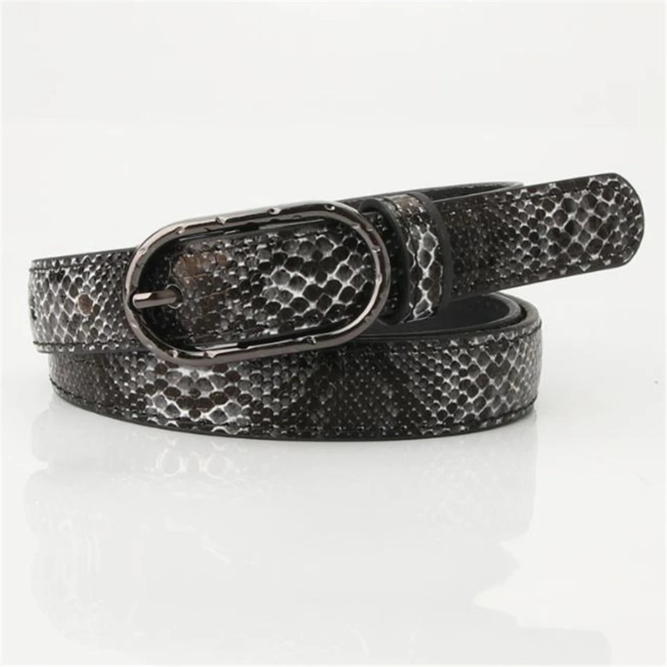 Snake Skin Thin Belt