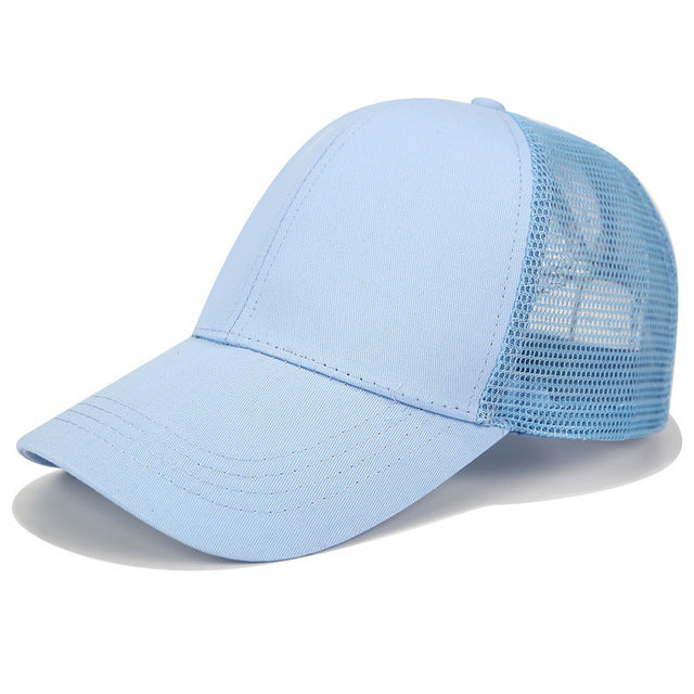 Glitter Ponytail Trucker Cap