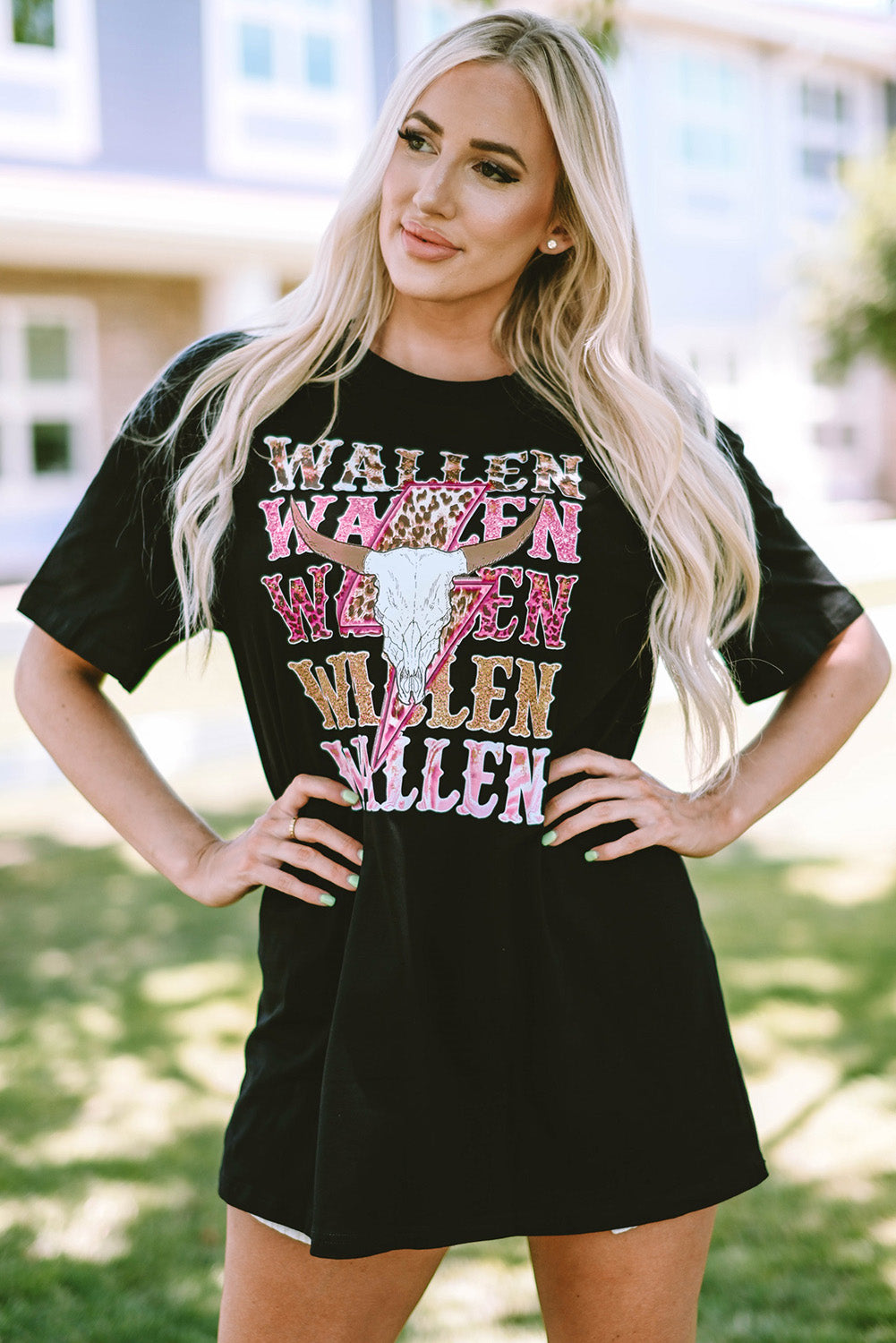 Cowskull Oversized Graphic Tee