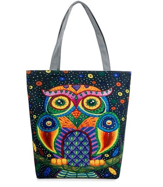 Owl Canvas Tote Bag