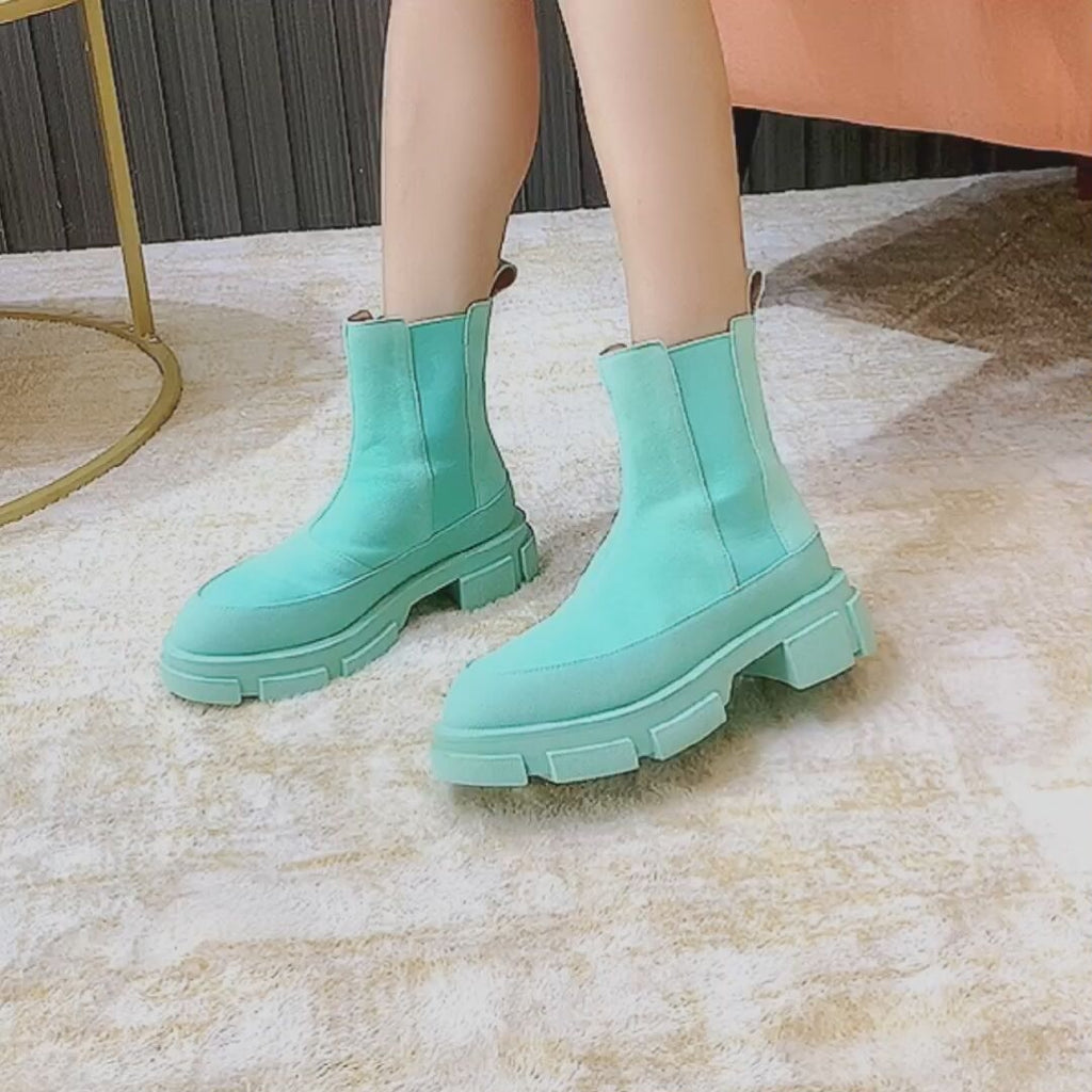 Thick Sole Chelsea Boots