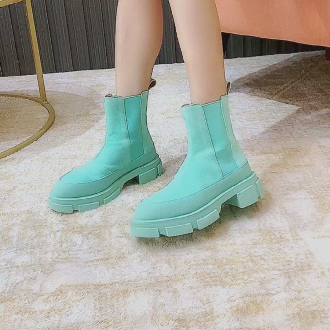 Thick Sole Chelsea Boots