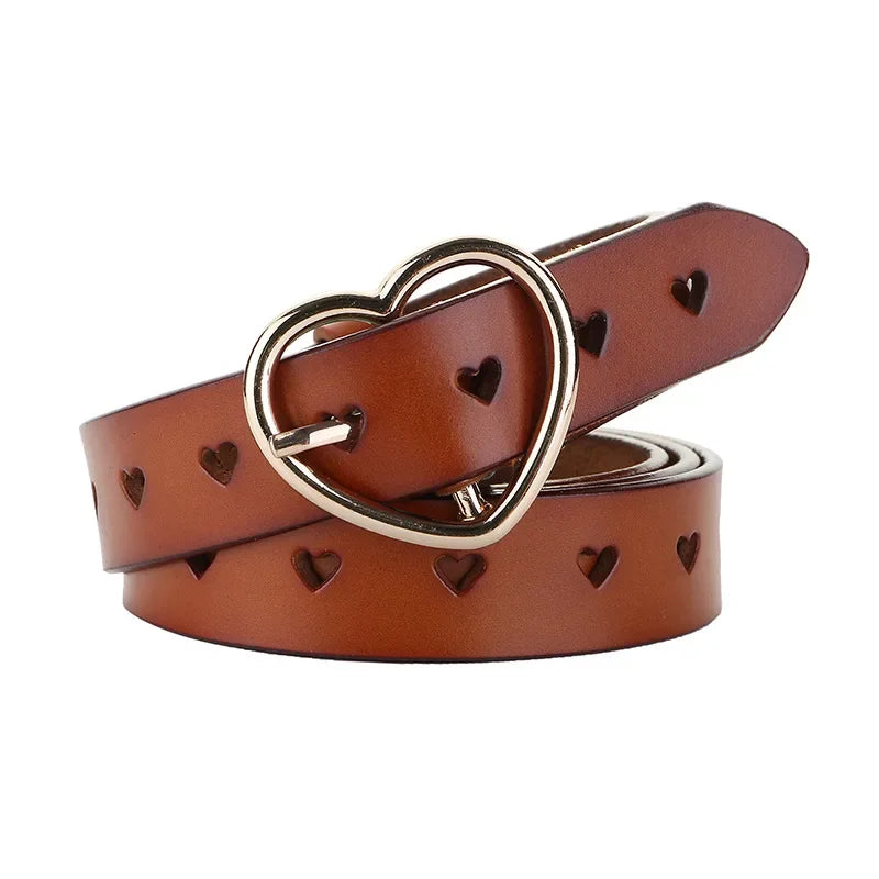 Heart Shaped Leather Belt