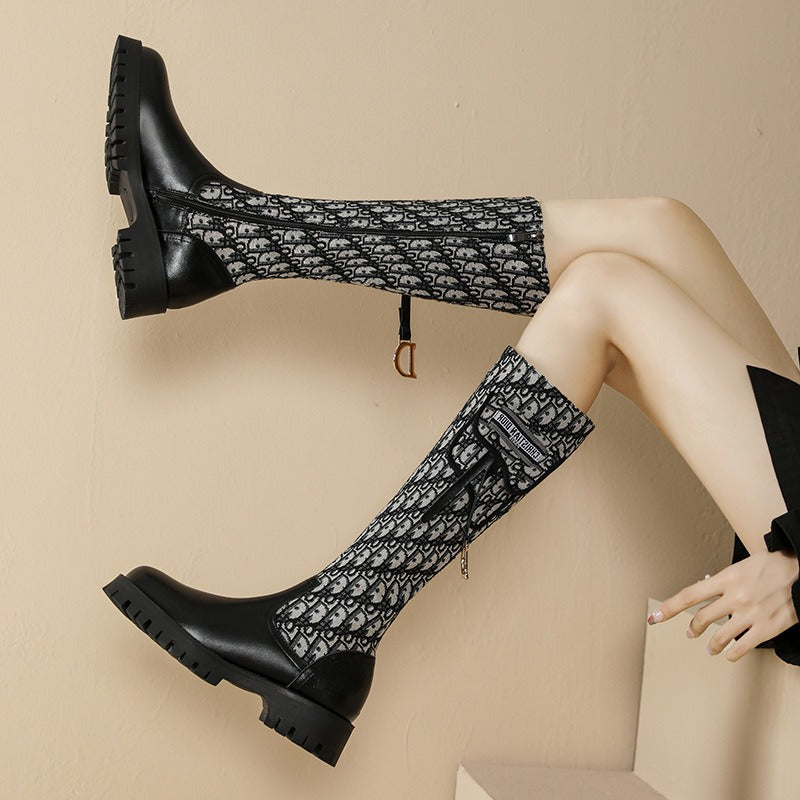 Knee Length Chelsea Boots
