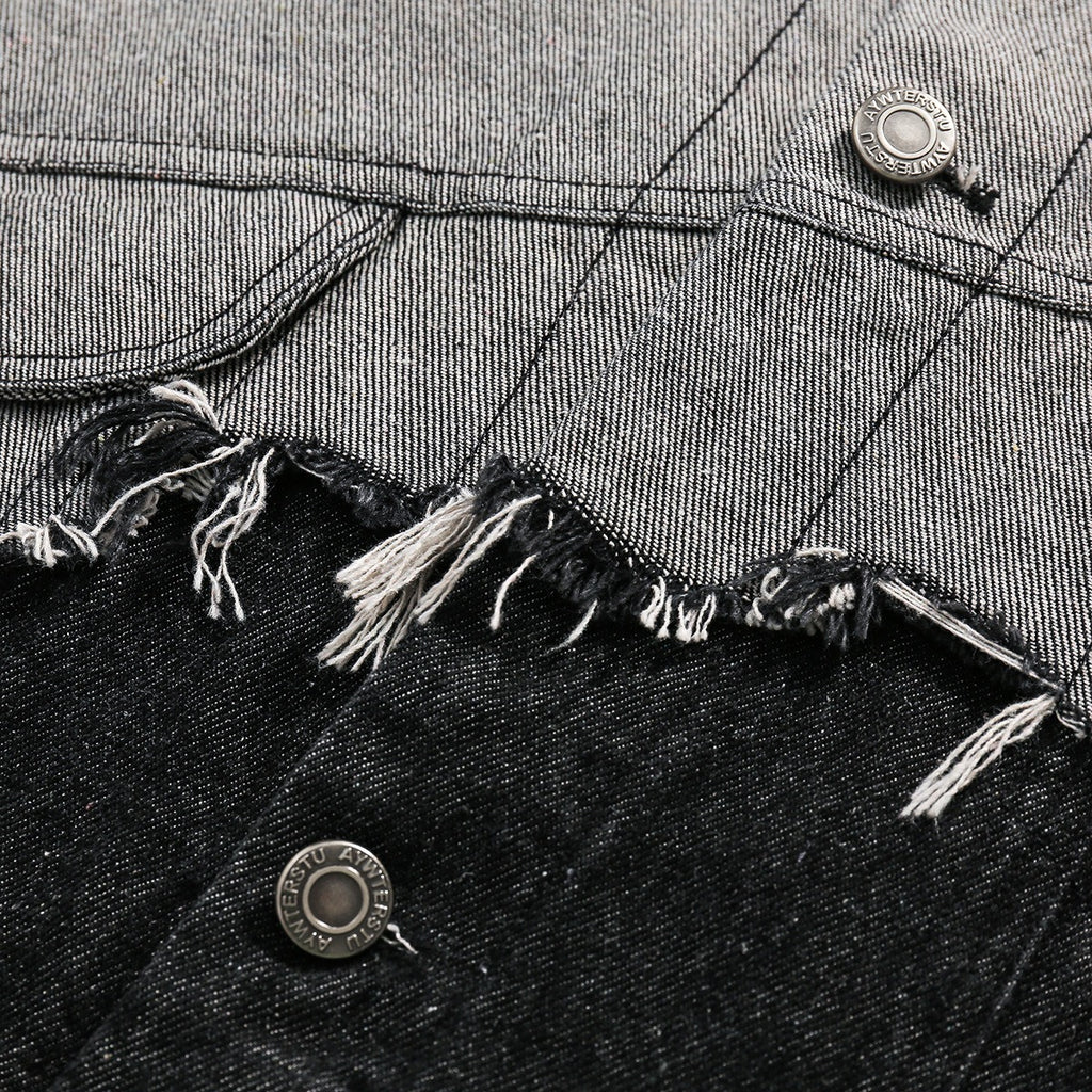 Hit Color Denim Jacket