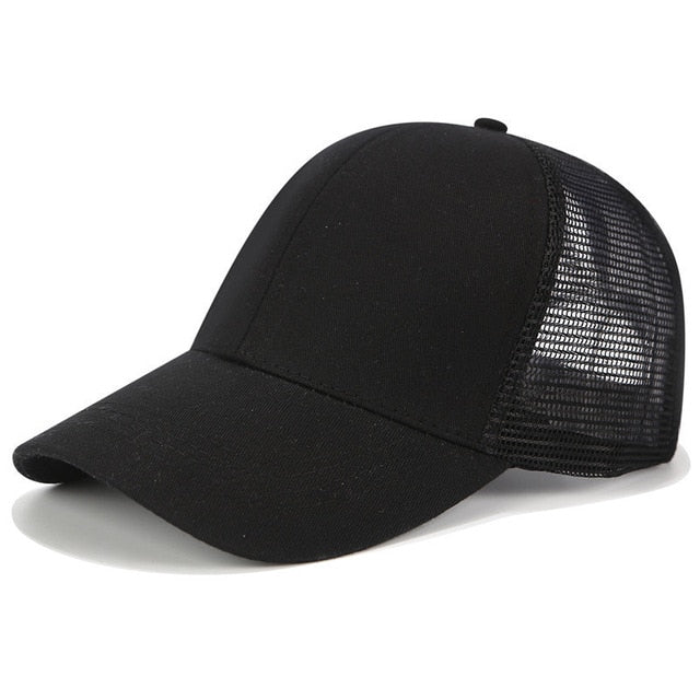 Glitter Ponytail Trucker Cap