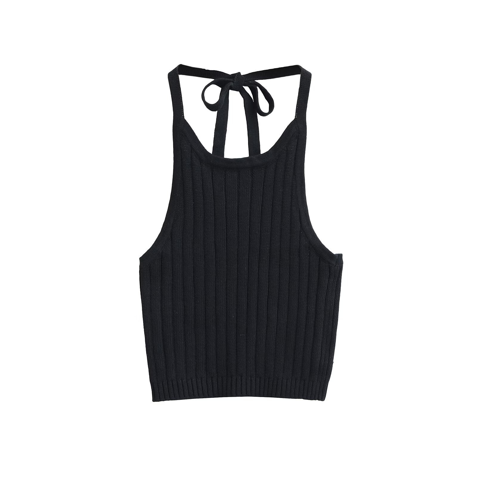 Neck Tie Knit Camisole