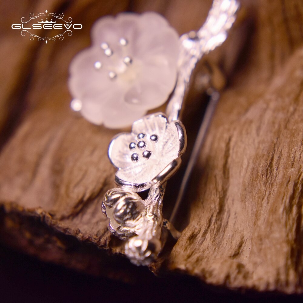 Crystal Flower Brooch