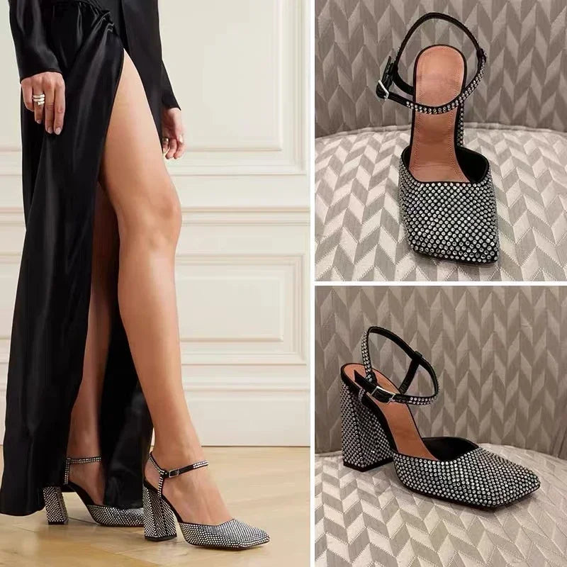 Rhinestone Mary Jane Sandals