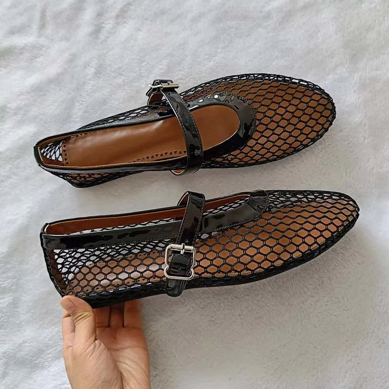 Mesh Ballet Pumps