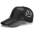 Glitter Ponytail Trucker Cap