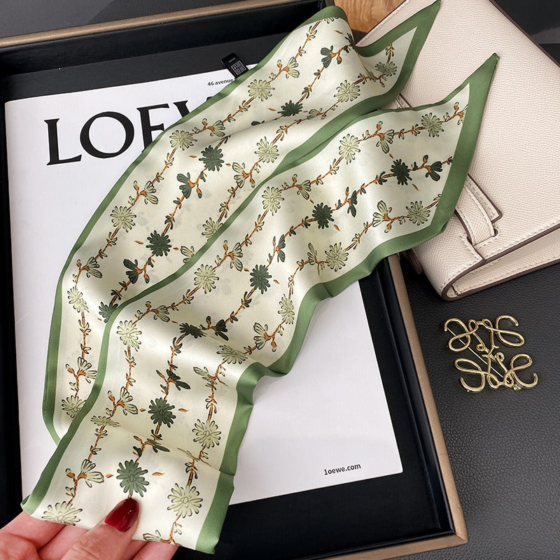 Floral Silk Scarf