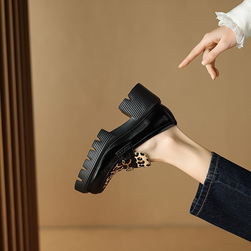 Leopard Print Loafers