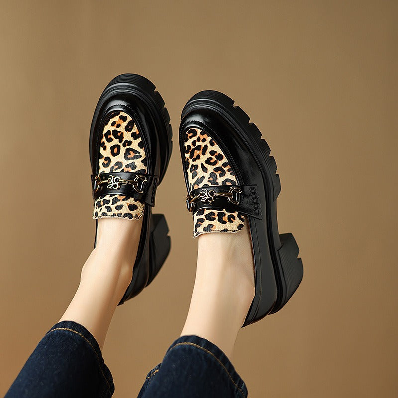 Leopard Print Loafers