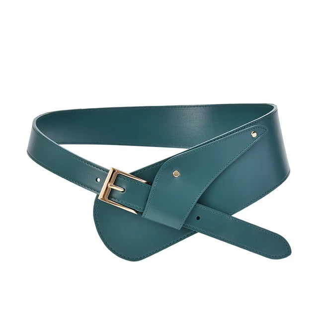 Wide Fashion Leather Belt