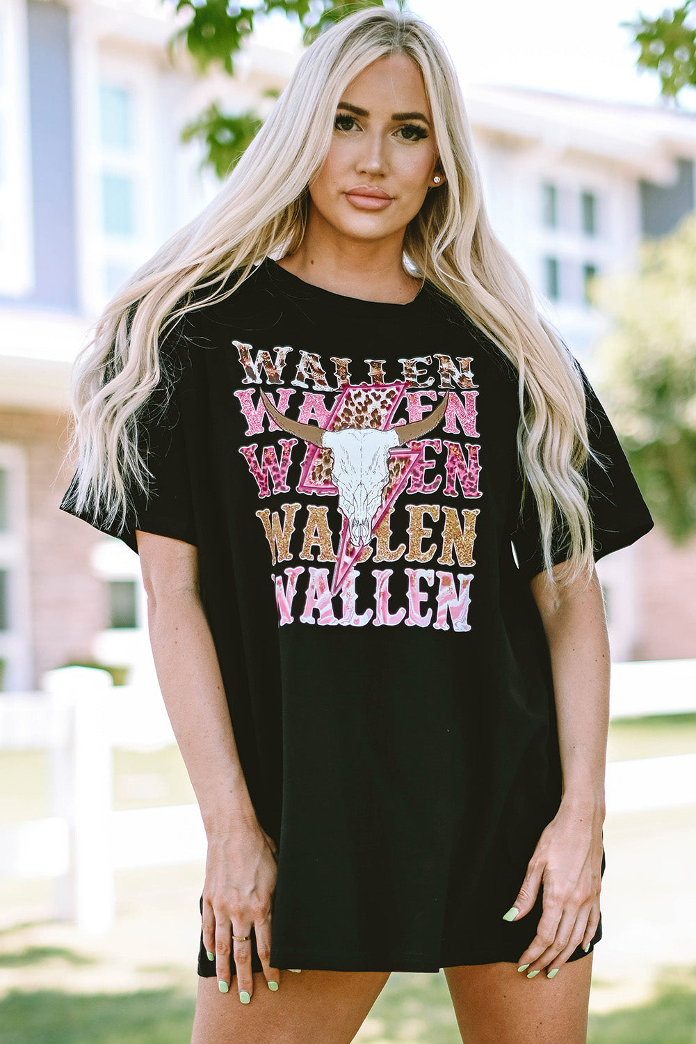 Cowskull Oversized Graphic Tee