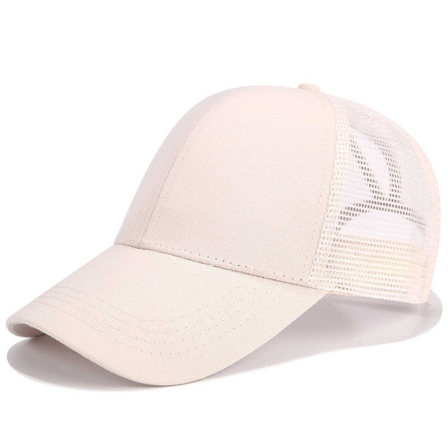 Glitter Ponytail Trucker Cap