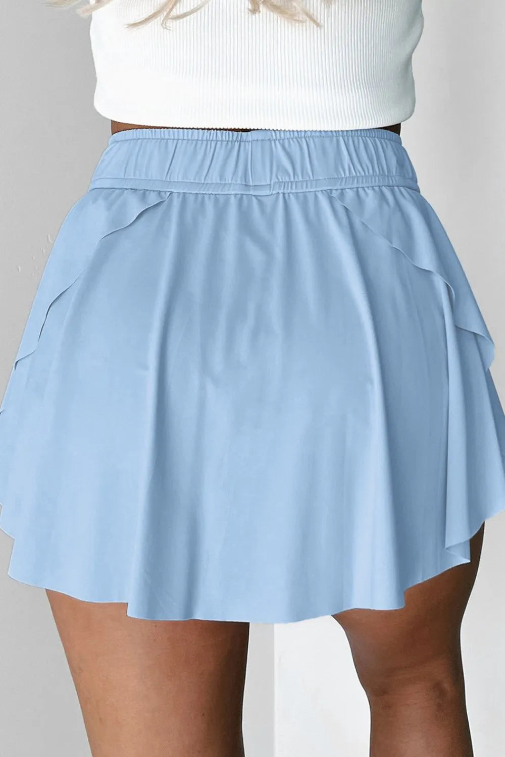 Drawstring Active Skort