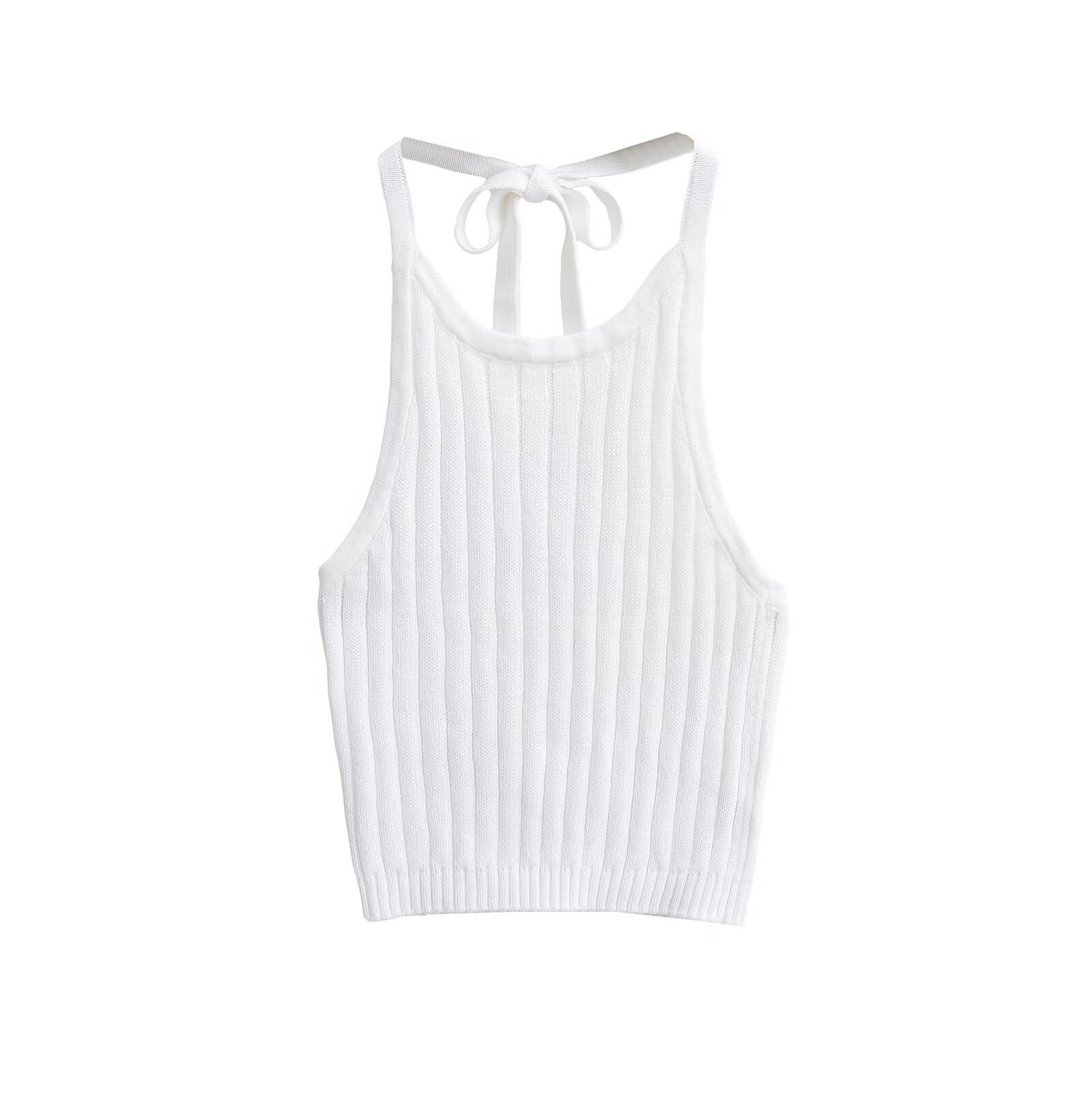 Neck Tie Knit Camisole