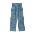 Multi Pocket Straight Barrel Jeans
