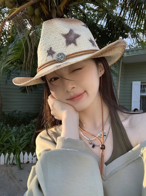 Cowboy Straw Sun Hat