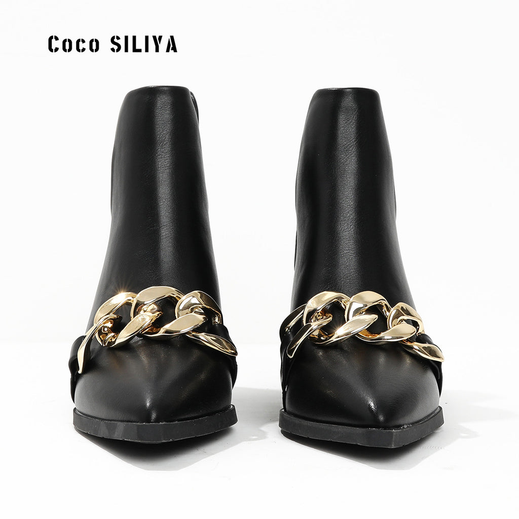 Thick Heel Chelsea Boots
