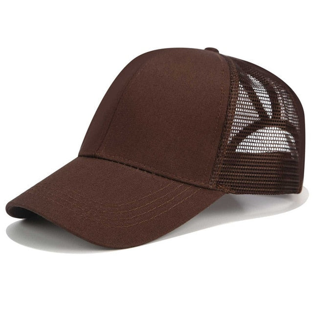 Glitter Ponytail Trucker Cap