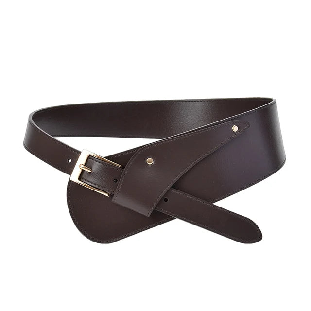 Wide Fashion Leather Belt