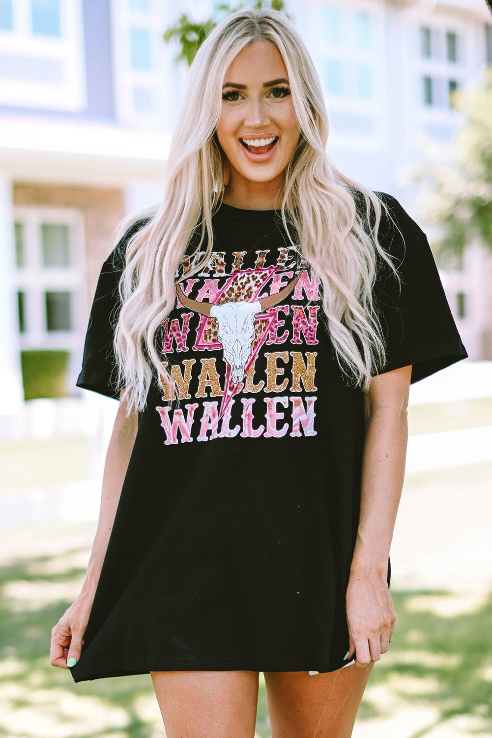 Cowskull Oversized Graphic Tee