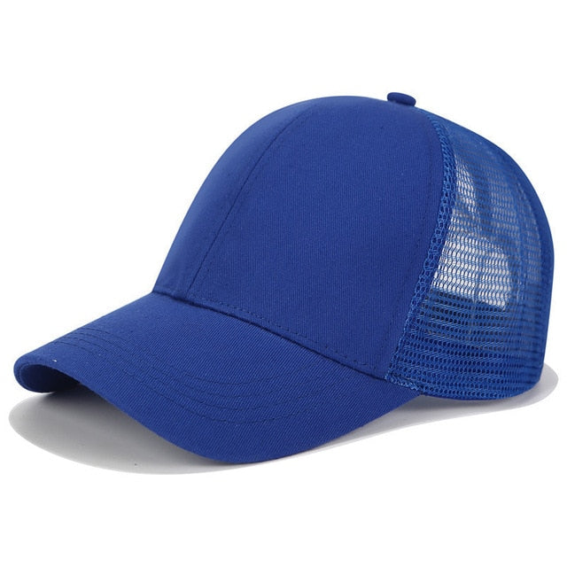 Glitter Ponytail Trucker Cap
