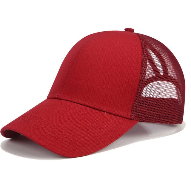 Glitter Ponytail Trucker Cap