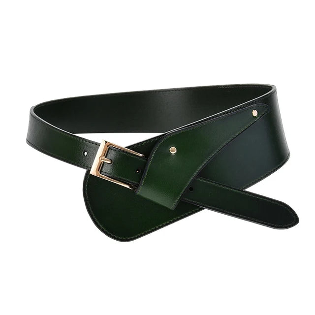 Wide Fashion Leather Belt