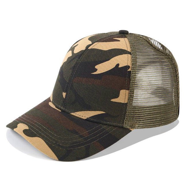 Glitter Ponytail Trucker Cap