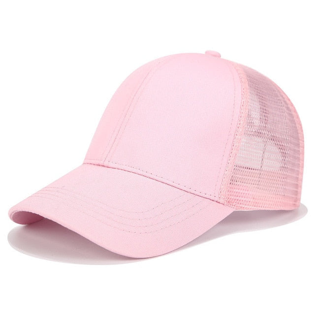 Glitter Ponytail Trucker Cap