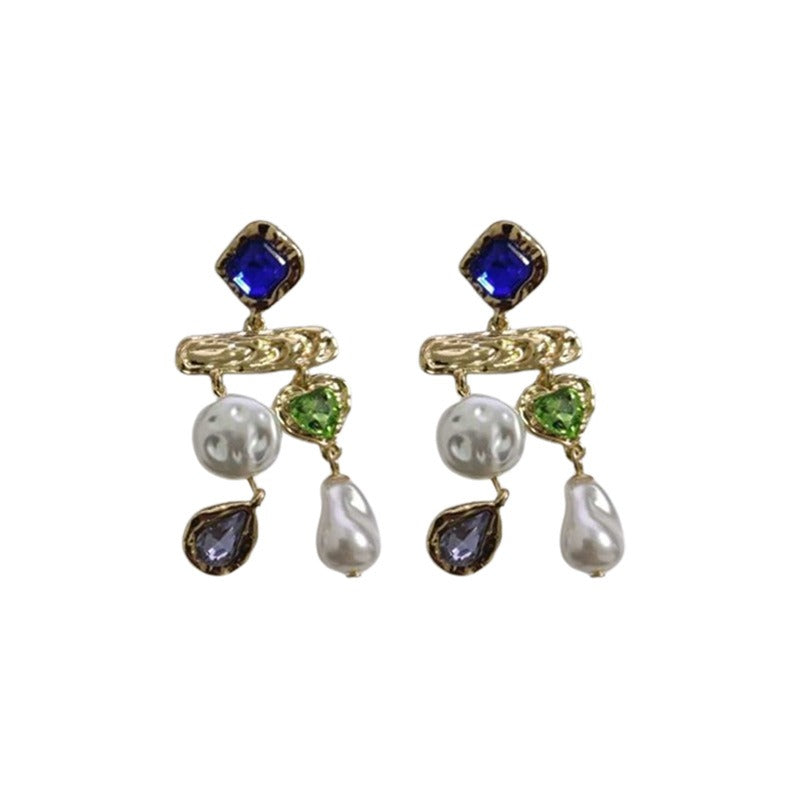 Asymmetric Pearl Earrings