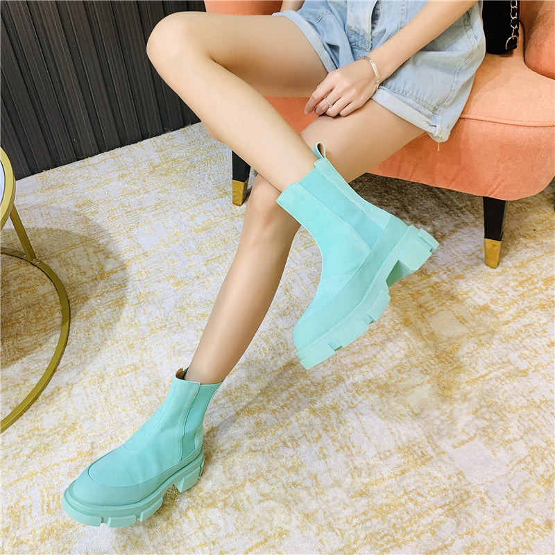 Thick Sole Chelsea Boots
