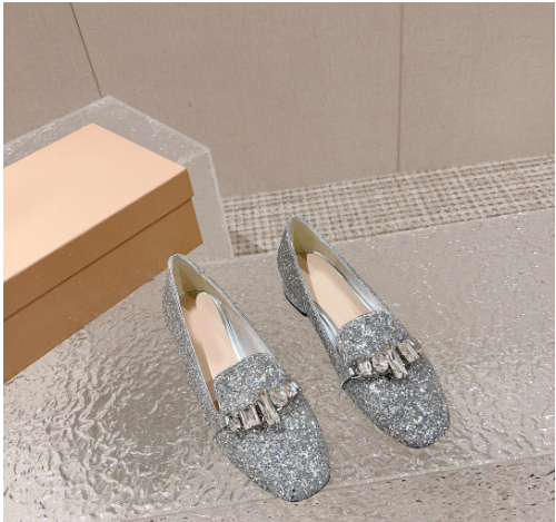 Sequin Mary Jane Loafers