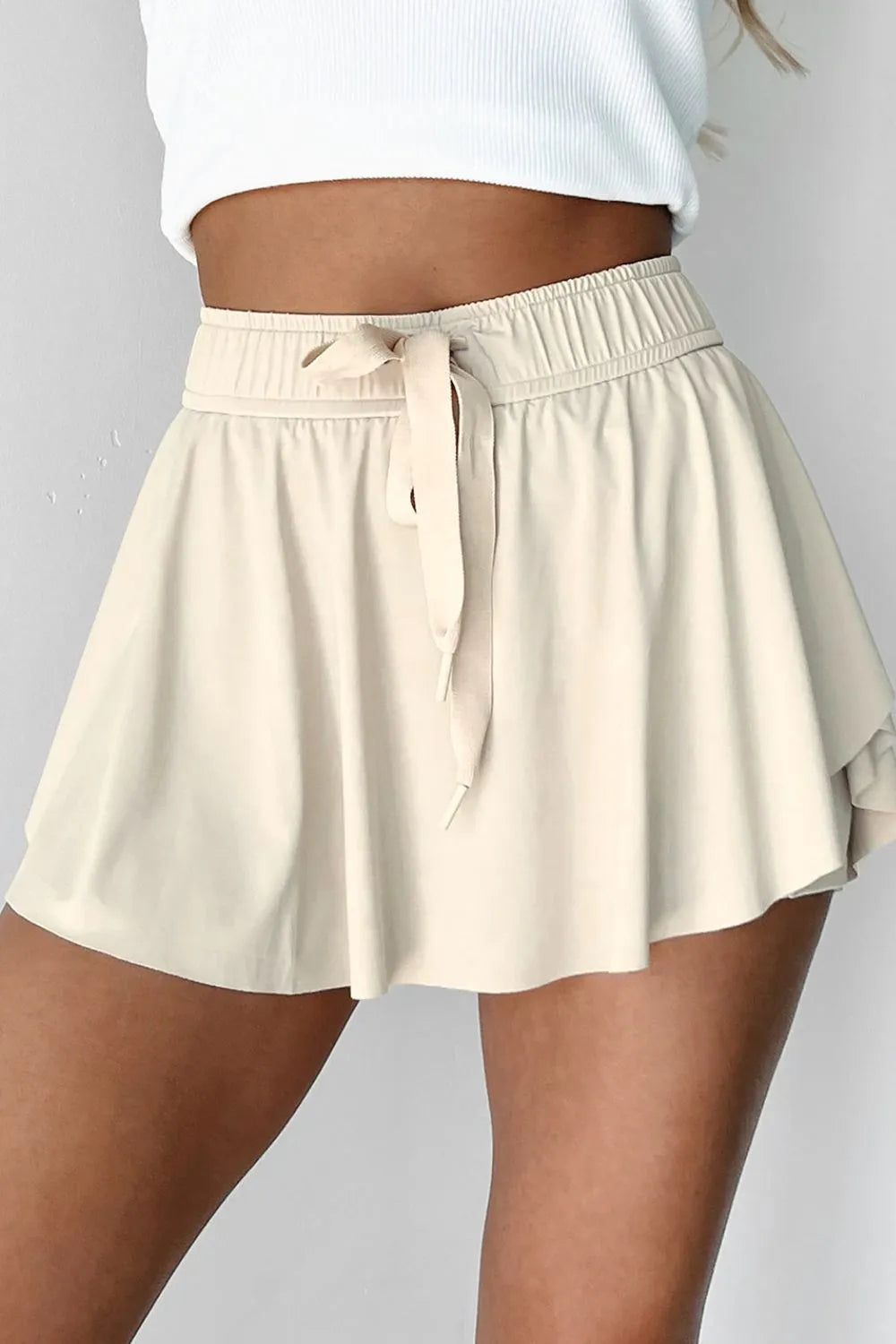 Drawstring Active Skort