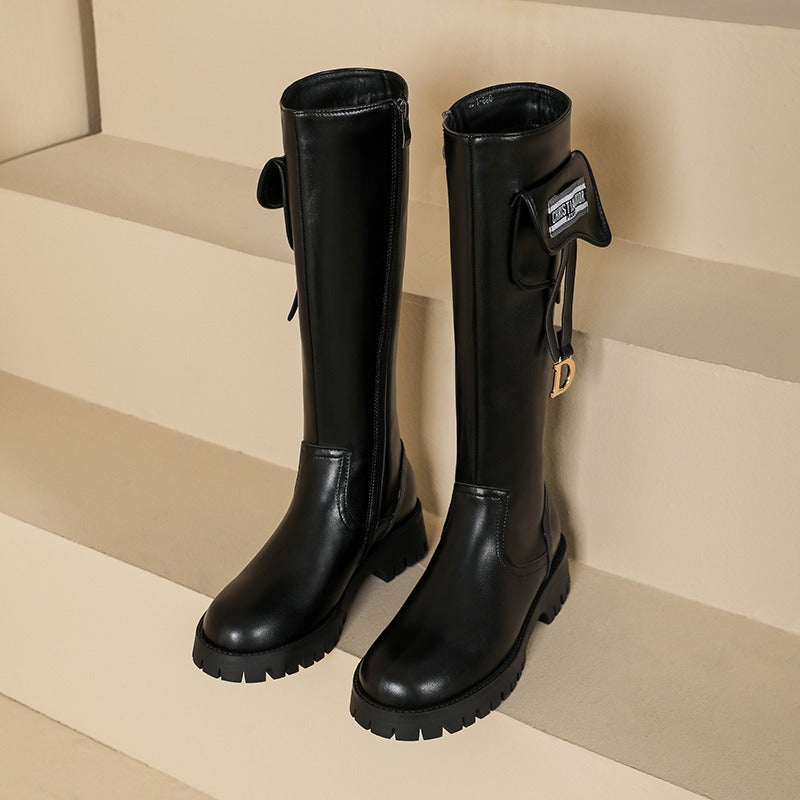 Knee Length Chelsea Boots