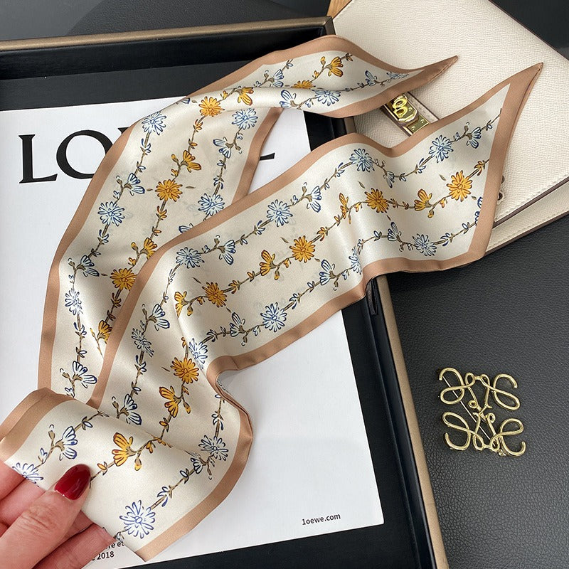 Floral Silk Scarf