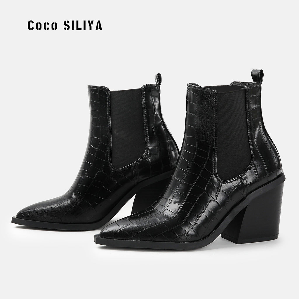 High Heel Chelsea Boots