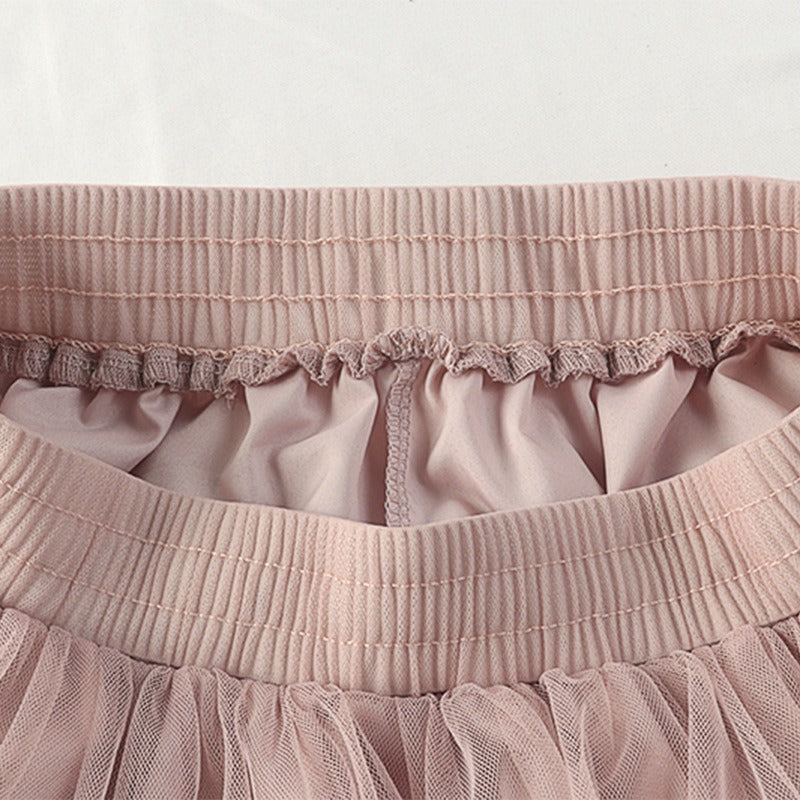 Tulle A Line Midi Skirt