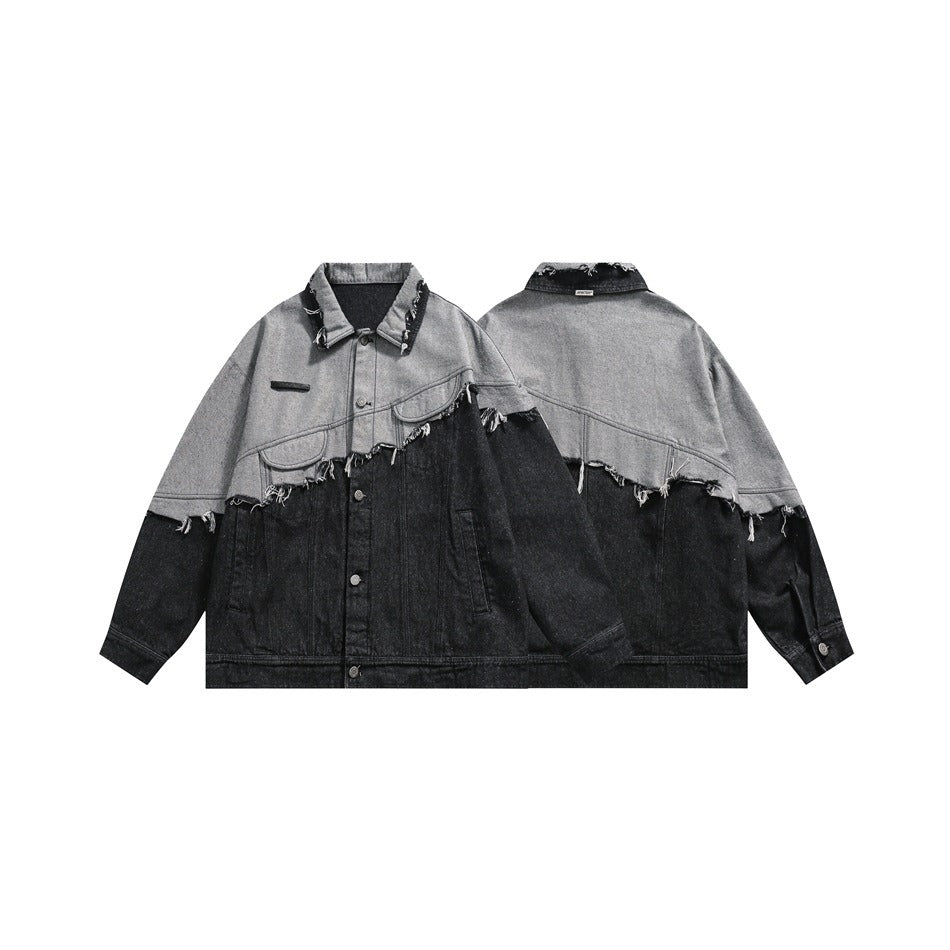 Hit Color Denim Jacket